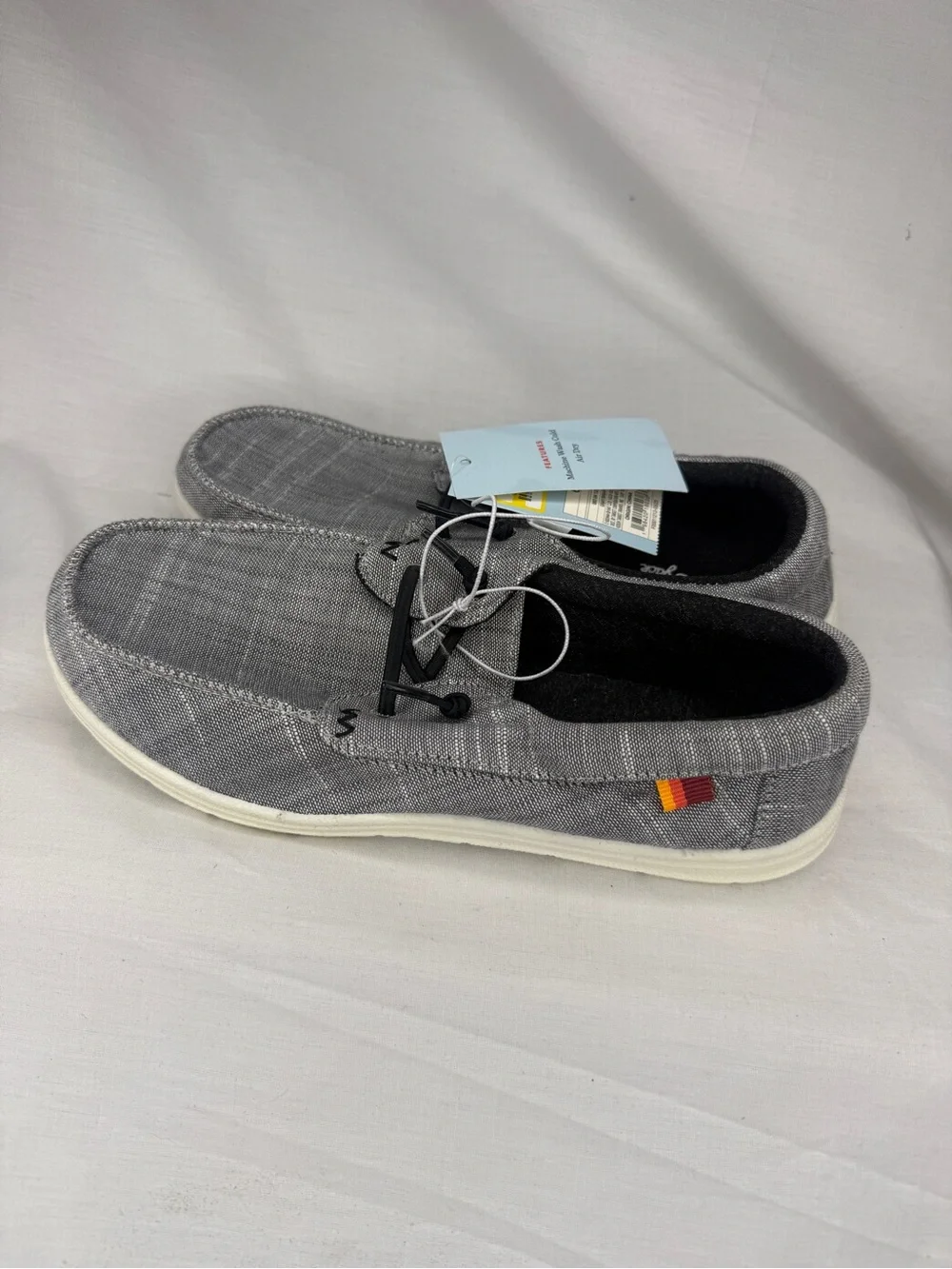 Cat & Jack Gray Boys Briar Slip-On Canvas Boat Shoes
